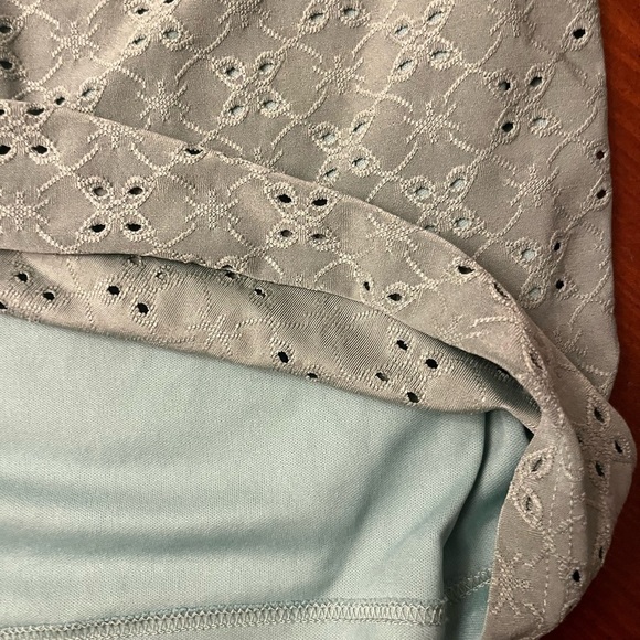 Blush Milk Maid Eyelet Mini Dress Mint Green - Picture 7 of 7